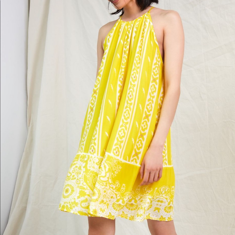 Anthropologie halter mini dress NWT